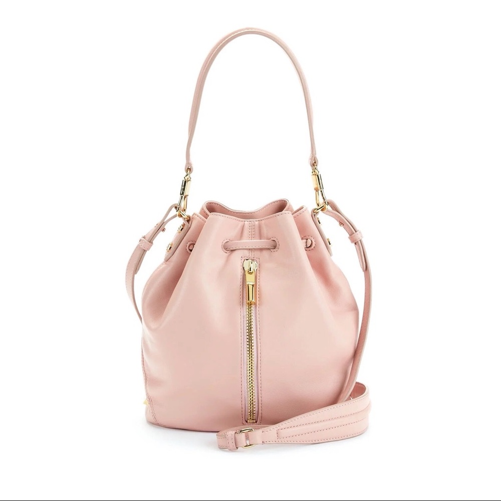 Elizabeth and James Cynnie Mini Bucket Bag, Pink Beach